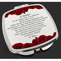 Mothers Day Poem Sentiment Make-Up Compact Mirror