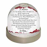 Mothers Day Poem Sentiment Snow Globe Photo Waterball