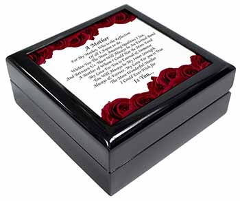 Mothers Day Poem Sentiment Keepsake/Jewellery Box