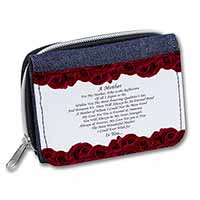 Mothers Day Poem Sentiment Unisex Denim Purse Wallet