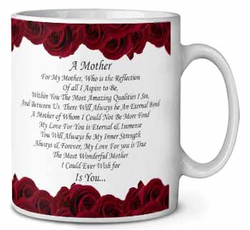 Mothers Day Poem Sentiment Ceramic Coffee Mug/Tea Cup