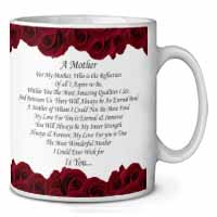 Mothers Day Poem Sentiment Ceramic 10oz Coffee Mug/Tea Cup