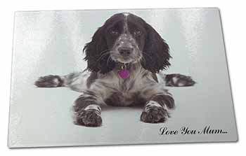 Large Glass Cutting Chopping Board Cocker Spaniel 