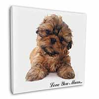 Shih-Tzu Dog Square Canvas 12"x12" Wall Art Picture Print