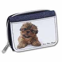 Shih-Tzu Dog Unisex Denim Purse Wallet