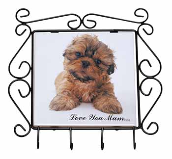 Shih-Tzu Dog Wrought Iron Key Holder Hooks