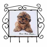 Shih-Tzu Dog Wrought Iron Key Holder Hooks