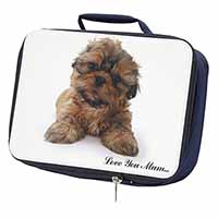 Shih-Tzu Dog Navy Insulated School Lunch Box/Picnic Bag