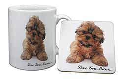 Shih-Tzu Dog Mug and Coaster Set