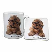 Shih-Tzu Dog Mug and Coaster Set