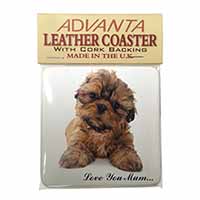 Shih-Tzu Dog Single Leather Photo Coaster