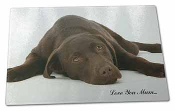 Large Glass Cutting Chopping Board Labrador Dog 