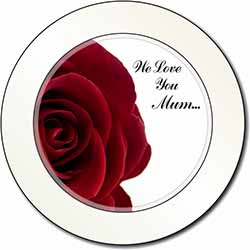 AD-L54R2T Labrador with Red Rose Car/Van Permit Holder/Tax Disc Gift