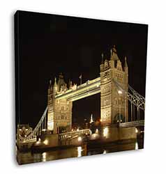 London Tower Bridge Print Square Canvas 12"x12" Wall Art Picture Print