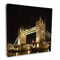 London Tower Bridge Print Square Canvas 12"x12" Wall Art Picture Print