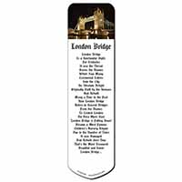 London Tower Bridge Print Bookmark, Book mark, Printed full colour