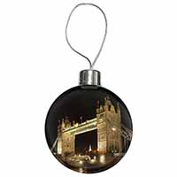 London Tower Bridge Print Christmas Bauble