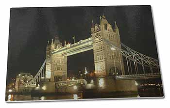 Large Glass Cutting Chopping Board London Tower Bridge Print