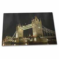 Large Glass Cutting Chopping Board London Tower Bridge Print