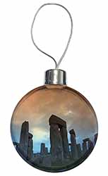 Stonehenge Solstice Sunset Christmas Bauble