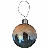 Stonehenge Solstice Sunset Christmas Bauble