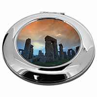 Stonehenge Solstice Sunset Make-Up Round Compact Mirror