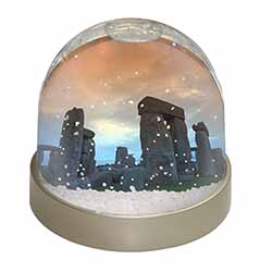 Stonehenge Solstice Sunset Snow Globe Photo Waterball