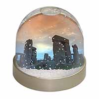 Stonehenge Solstice Sunset Snow Globe Photo Waterball