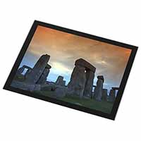 Stonehenge Solstice Sunset Black Rim High Quality Glass Placemat