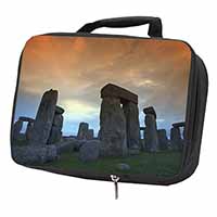 Stonehenge Solstice Sunset Black Insulated School Lunch Box/Picnic Bag