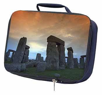 Stonehenge Solstice Sunset Navy Insulated School Lunch Box/Picnic Bag