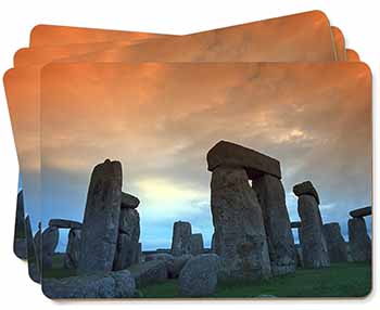 Stonehenge Solstice Sunset Picture Placemats in Gift Box