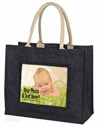 q Large Black Shopping Bag Christmas Present Idea      