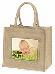 q Large Natural Jute Shopping Bag Christmas Gift Idea