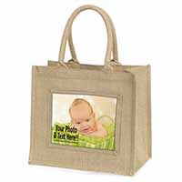 q Large Natural Jute Shopping Bag Christmas Gift Idea