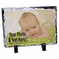 q Photo Slate Christmas Gift Ornament