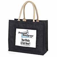 q Large Black Shopping Bag Christmas Present Idea      