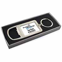 q Chrome Metal Bottle Opener Keyring in Box Gift Idea