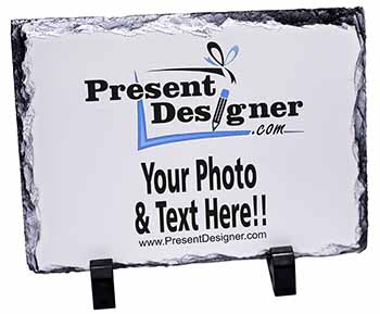 q Photo Slate Christmas Gift Ornament