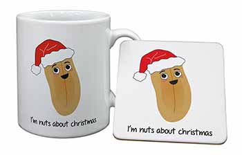 Christmas Peanut Mug and Coaster Set