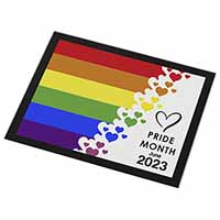 Pride Month 2023 Black Rim High Quality Glass Placemat