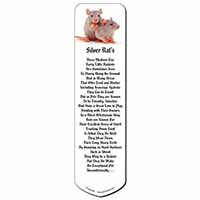 Silver Blue Rats Bookmark, Book mark, Printed full colour