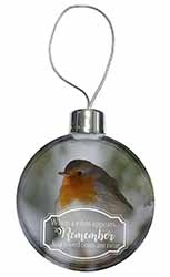 Little Robin Red Breast Christmas Bauble