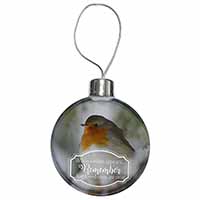 Little Robin Red Breast Christmas Bauble