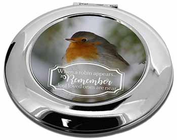 Little Robin Red Breast Make-Up Round Compact Mirror