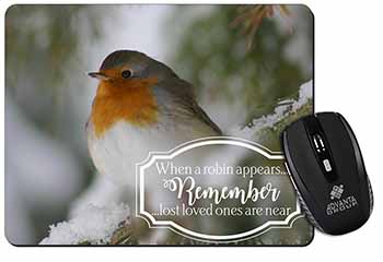 Little Robin Red Breast Computer Mouse Mat