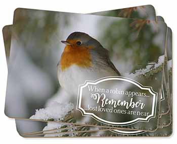 Little Robin Red Breast Picture Placemats in Gift Box