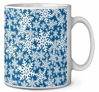 Snow Flakes Ceramic 10oz Coffee Mug/Tea Cup