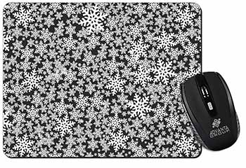 Snow Flakes Computer Mouse Mat