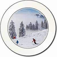 Snow Ski Skiers on Mountain Car or Van Permit Holder/Tax Disc Holder